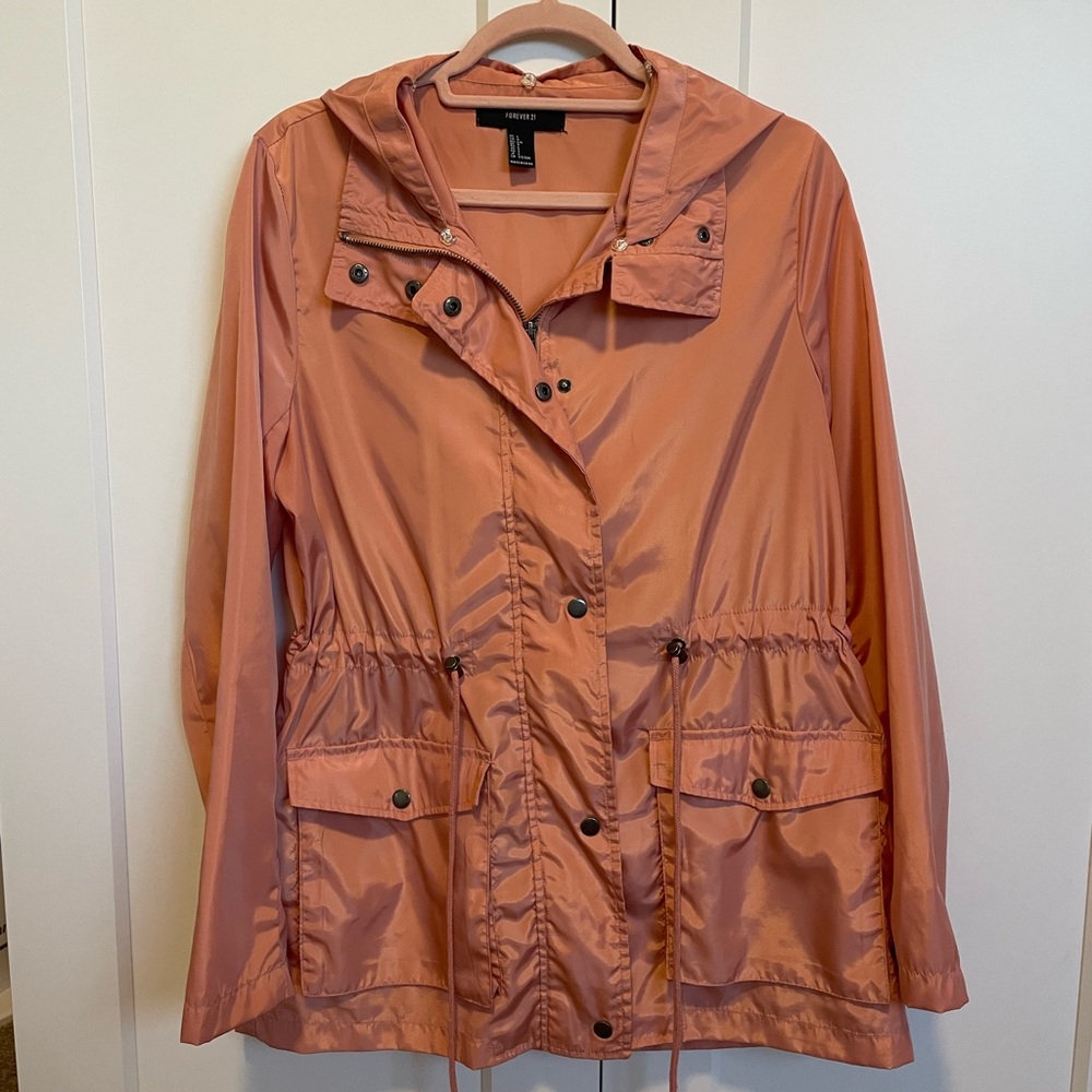 Forever 21 Peach Utility Jacket